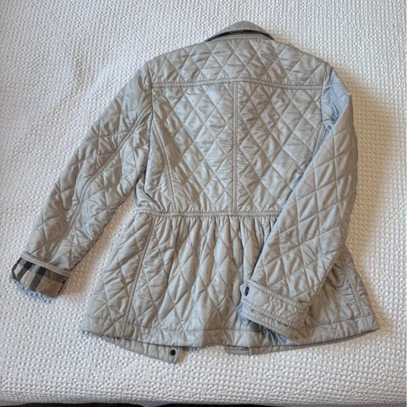Burberry Quilted Jacket coat Coat - Light Tan size small - Picture 8 of 8